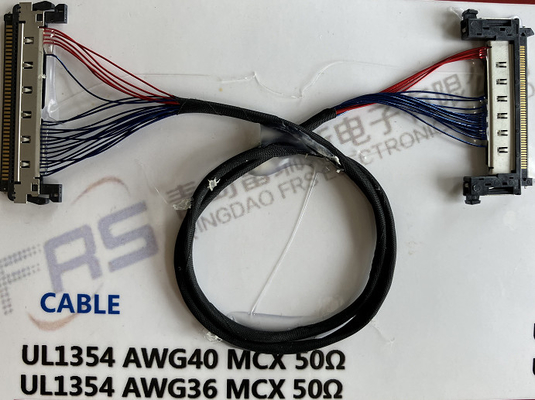 0.8mm Awg40 LVDS 30 καλώδιο 180mm συνδετήρων καρφιτσών λουρί καλωδίων