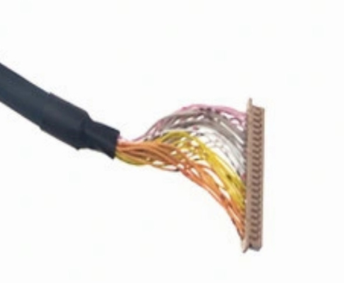 λουρί 50mm καλωδίων 40p LVDS ενιαίο διπλό καλώδιο ασπίδων ρυμουλκών αυτοκινήτων 30awg