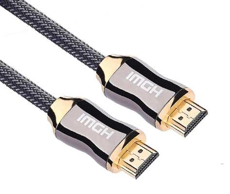 Το νάυλον έπλεξε το καλώδιο 2.0v 4k 60hz Hdmi, τρισδιάστατο καλώδιο 4k Hdr Hdmi